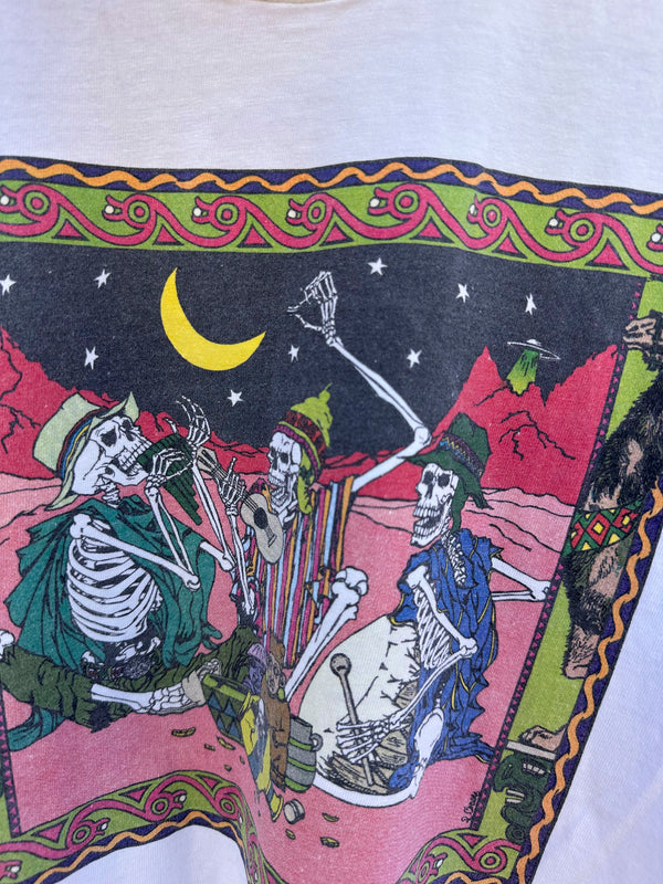 Grateful Dead 1991 Hey Now Productions Peru Boneheadz T-shirt