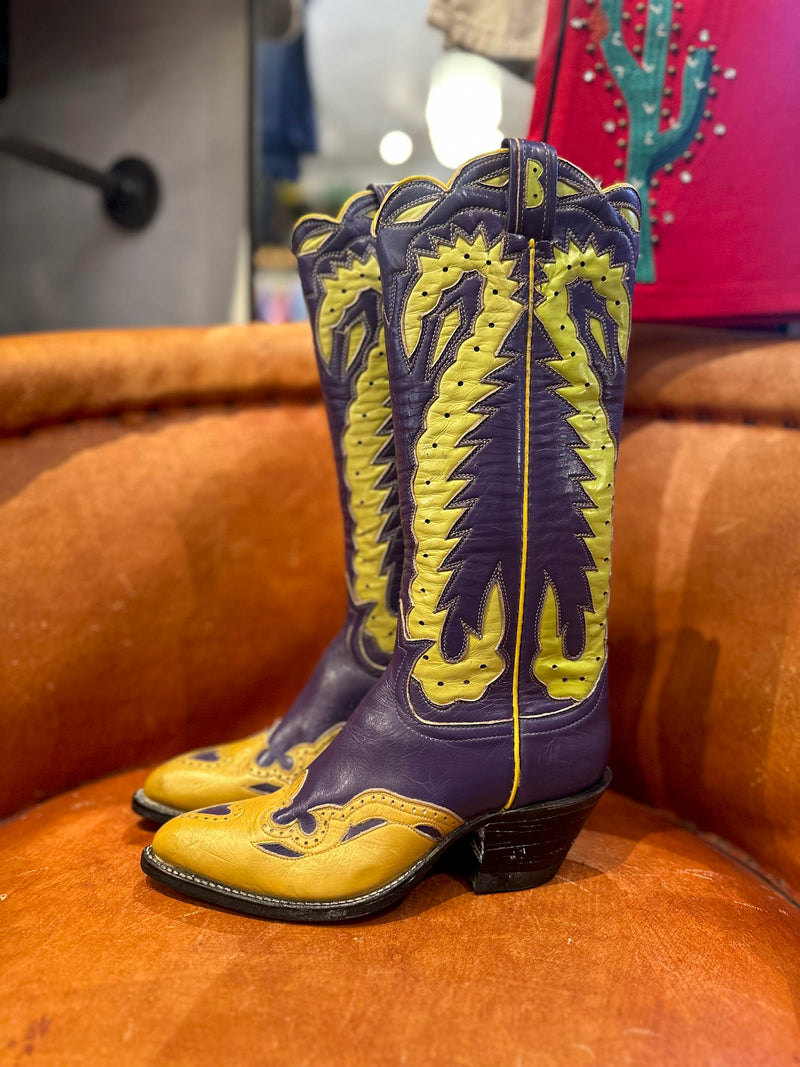 1970's Judi Buie for Tony Lama Cowgirl Boots, 6 - as is