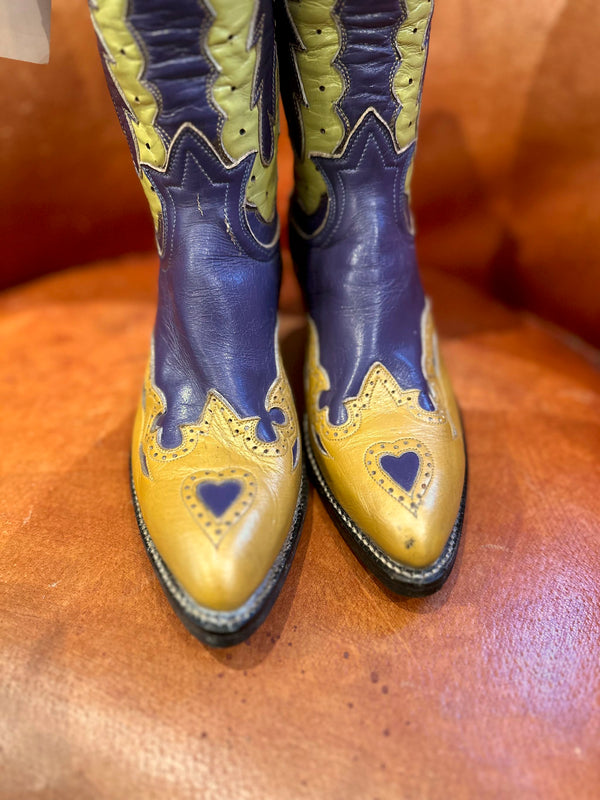 1970's Judi Buie for Tony Lama Cowgirl Boots, 6 - as is