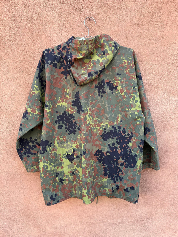 1992 German Flecktarn Rain Jacket with Hood