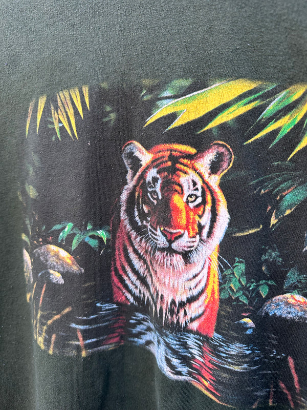 Green Bengal Tiger Sweatshirt - Large