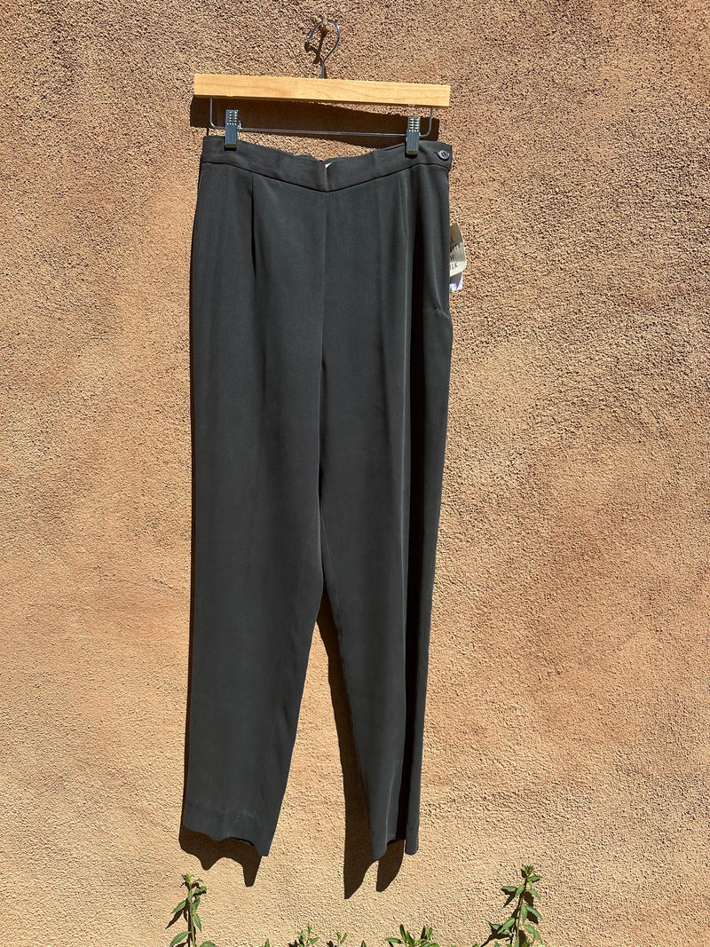 Black Silk Slacks