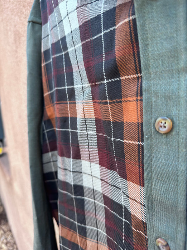 Green with Brown Plaid Pendleton x Opening Ceremony Shirt