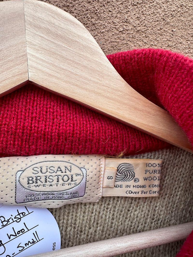 Susan Bristol Heavy Wool Cardigan - Small