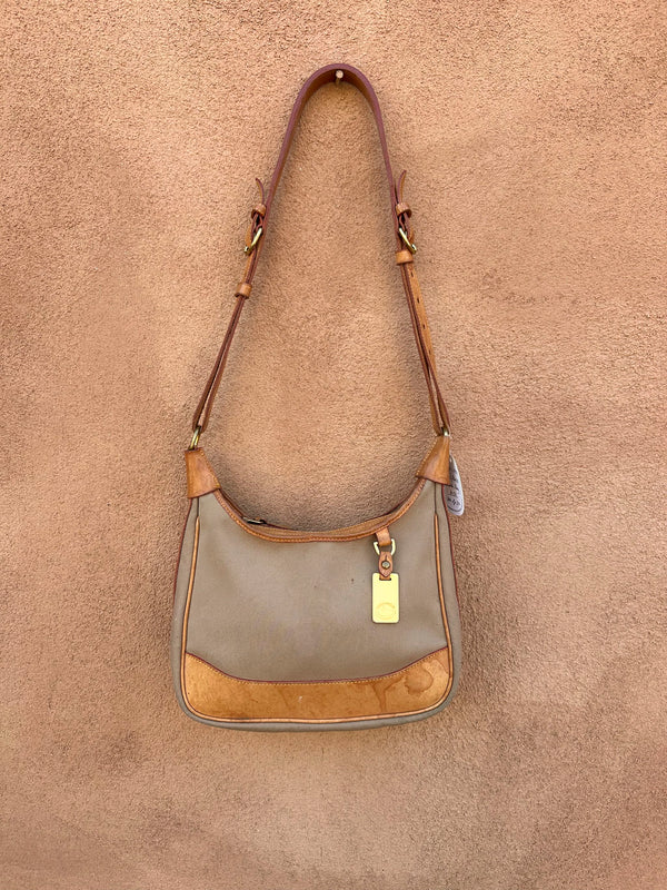 Canvas & Leather Dooney & Bourke Saddle Bag - as is