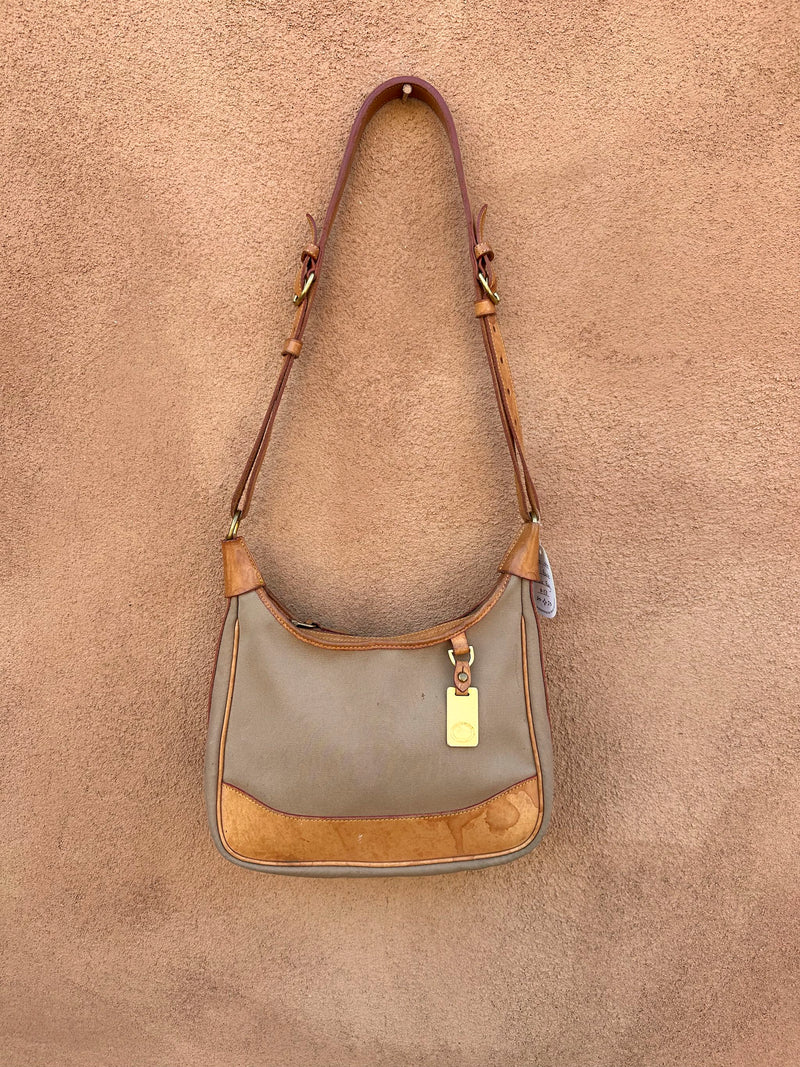 Canvas & Leather Dooney & Bourke Saddle Bag - as is