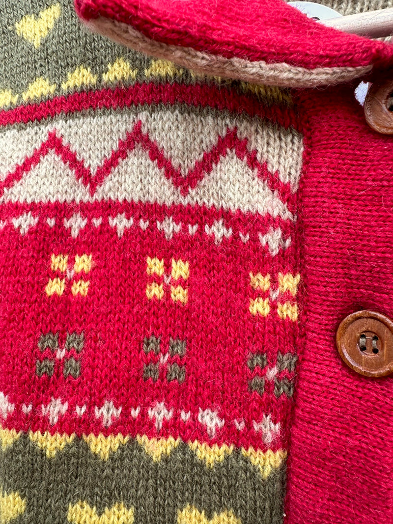 Susan Bristol Heavy Wool Cardigan - Small