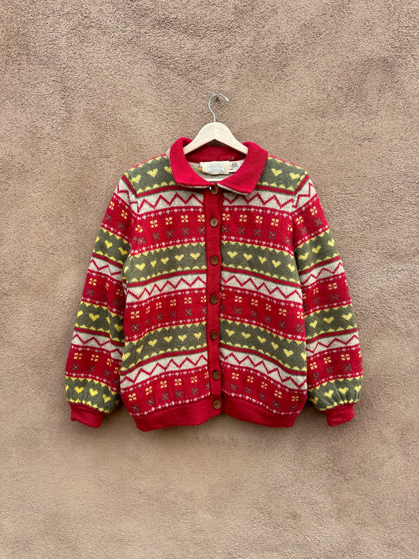 Susan Bristol Heavy Wool Cardigan - Small