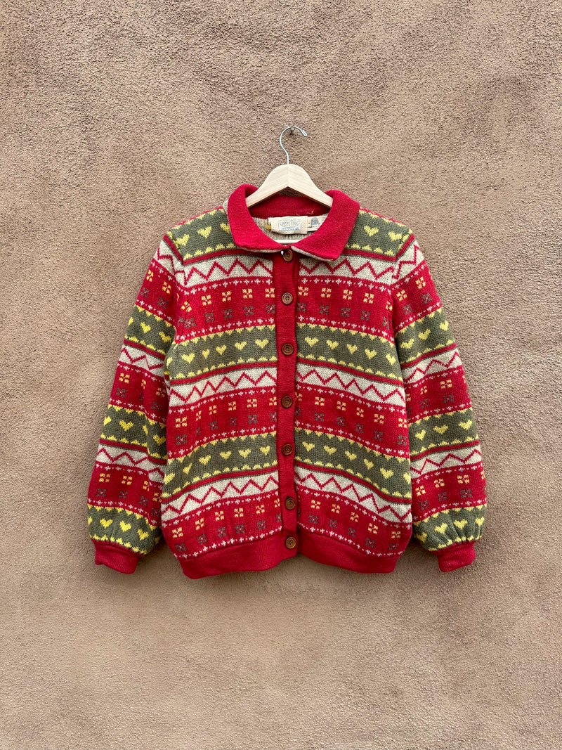 Susan Bristol Heavy Wool Cardigan - Small