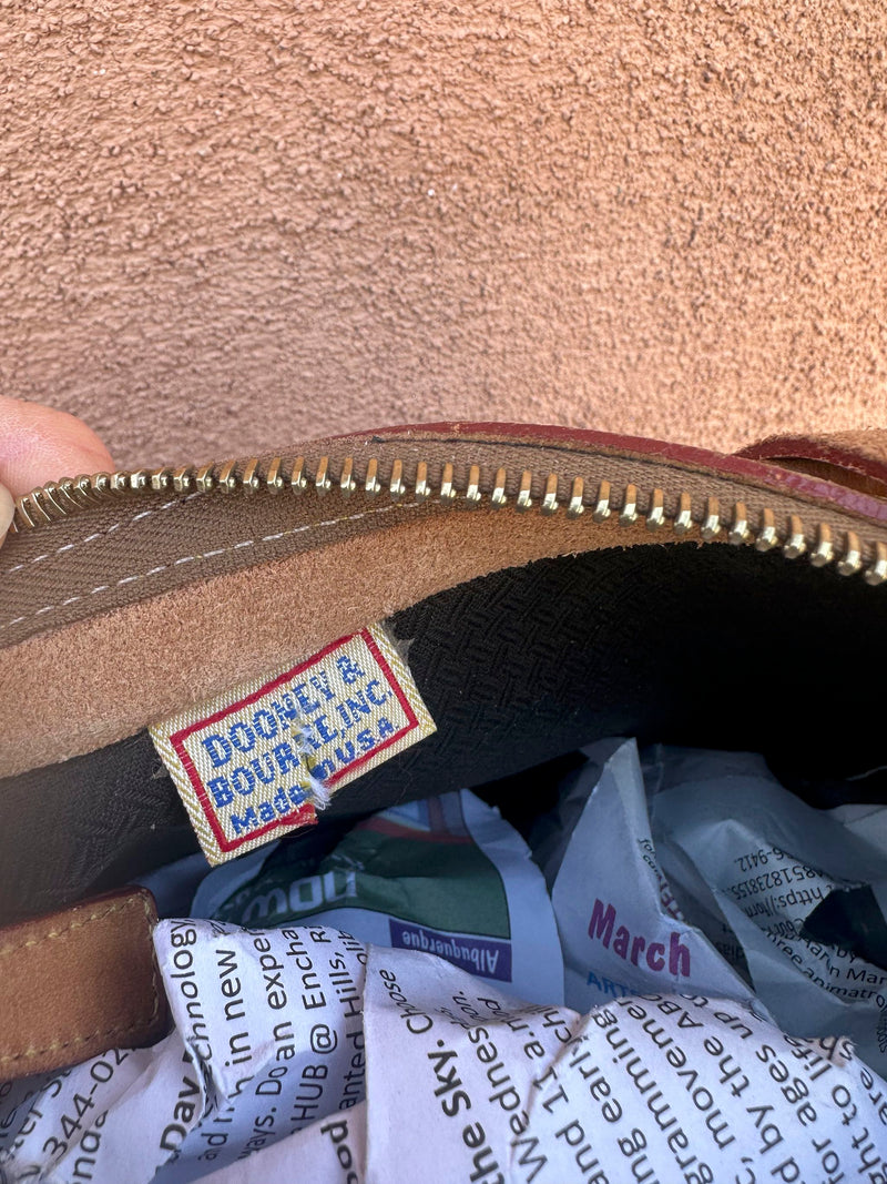 Canvas & Leather Dooney & Bourke Saddle Bag - as is