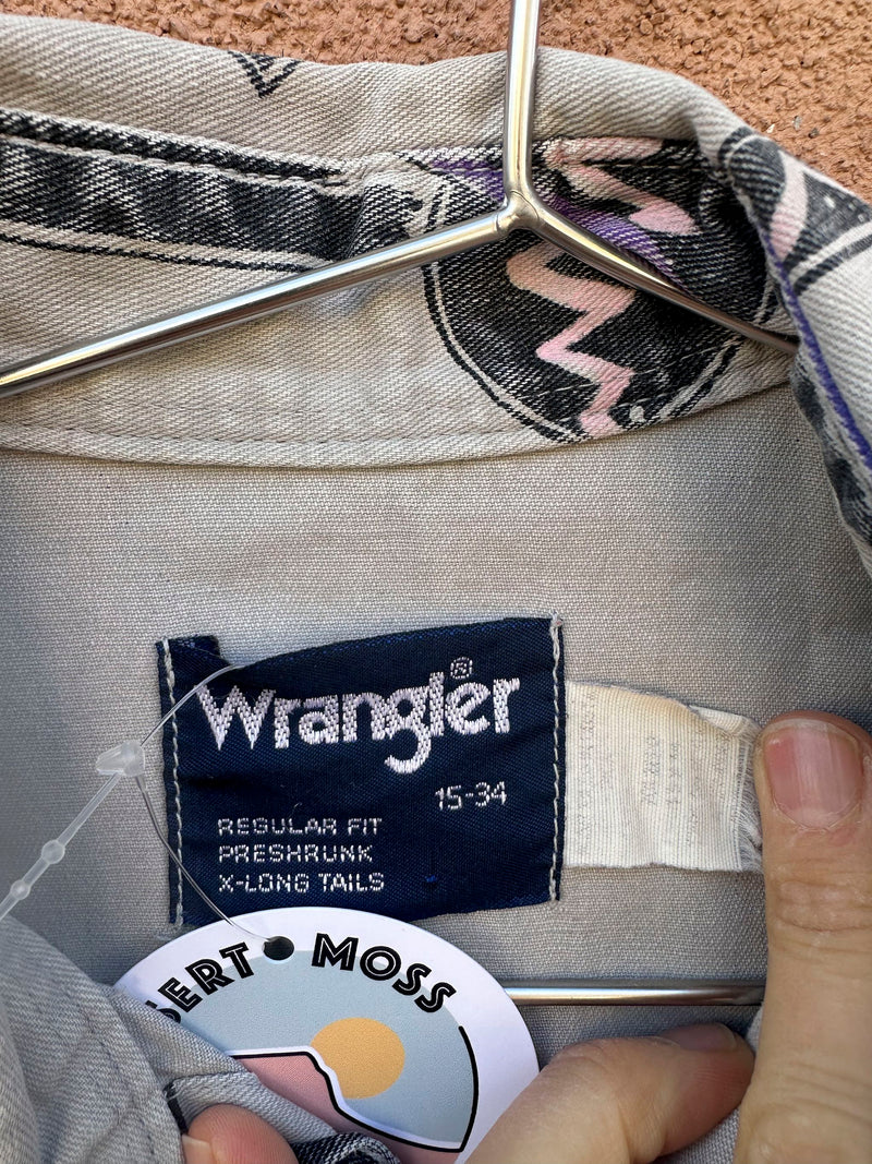 New Wave Cowboy Cotton Wrangler Shirt, Axes/Hatchets