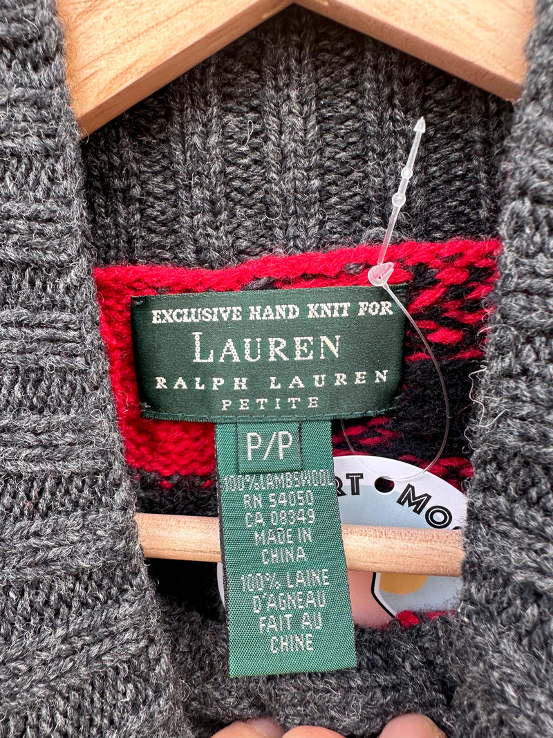 Hand Knit Wool Ralph Lauren - Lauren Holiday Cardigan