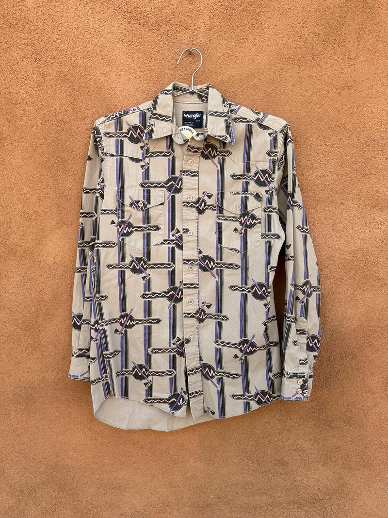 New Wave Cowboy Cotton Wrangler Shirt, Axes/Hatchets