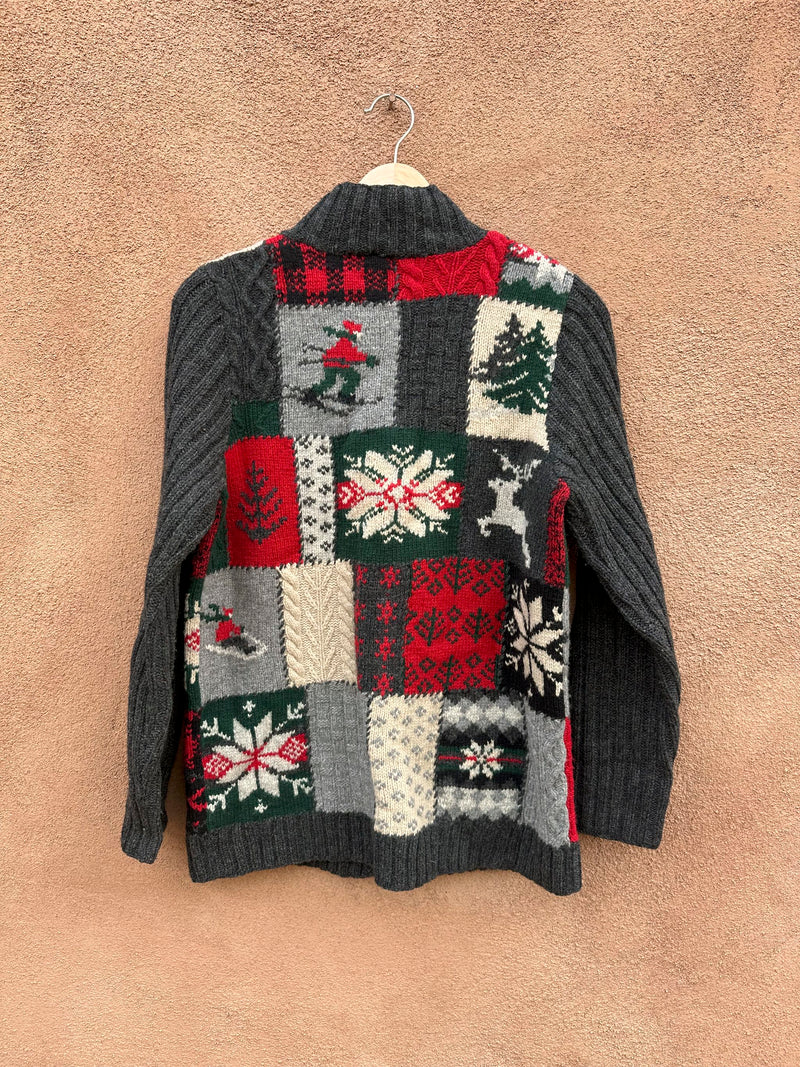 Hand Knit Wool Ralph Lauren - Lauren Holiday Cardigan