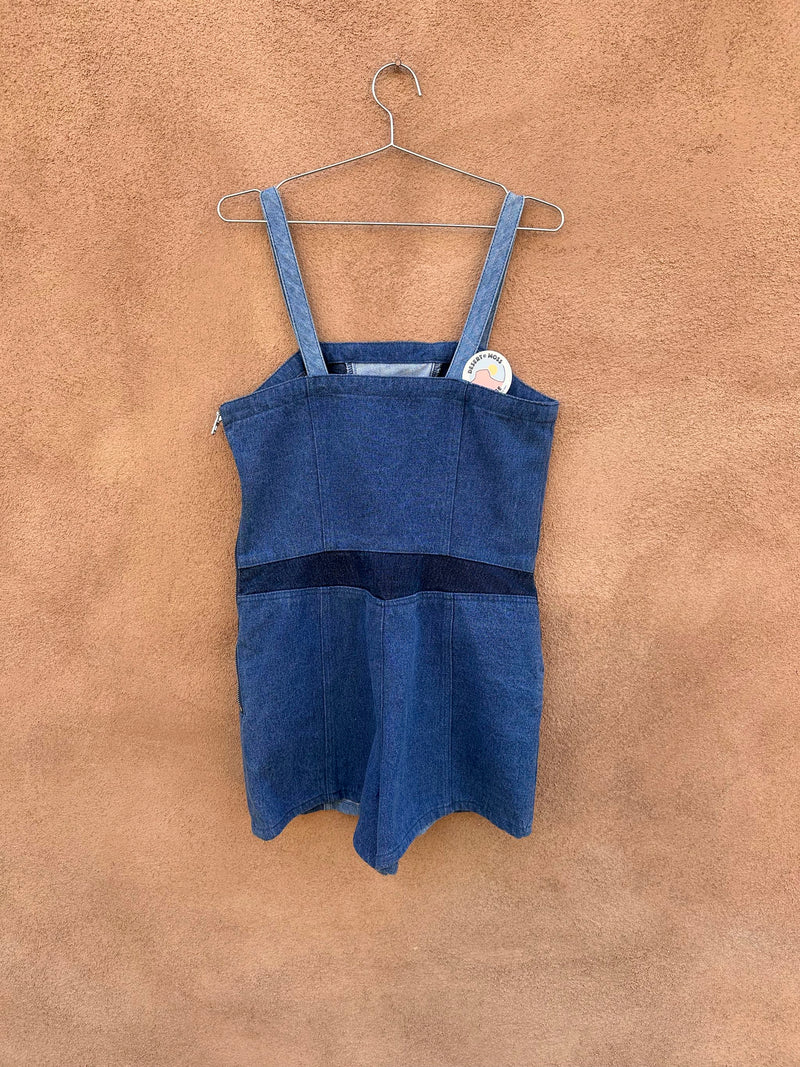 Sunrise Denim Romper with Side Zipper