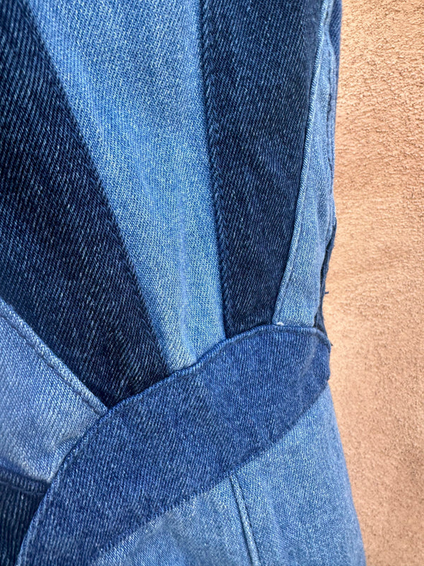 Sunrise Denim Romper with Side Zipper