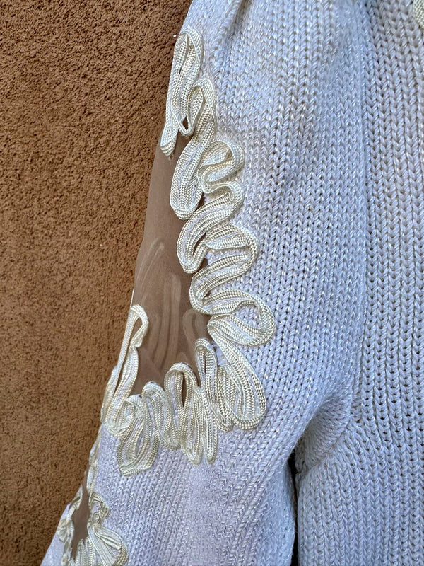 Pat Sandler for Wellmore Cream Sweater Dress, USA