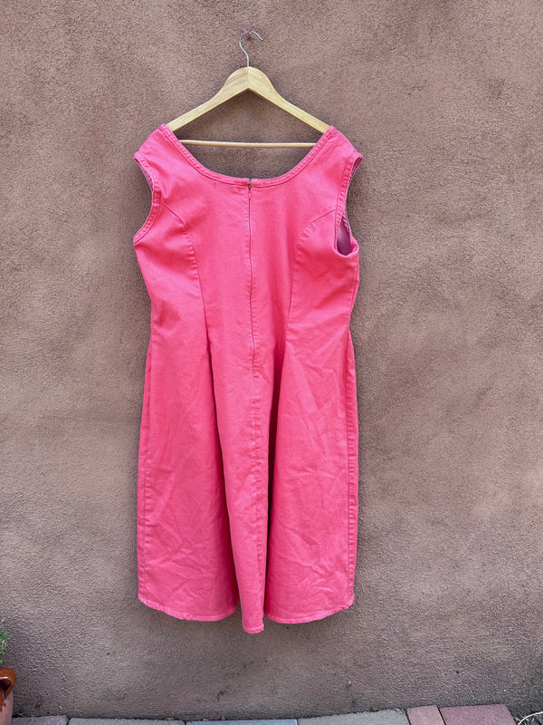 Jessica London Salmon Pink Sleeveless Dress - as is