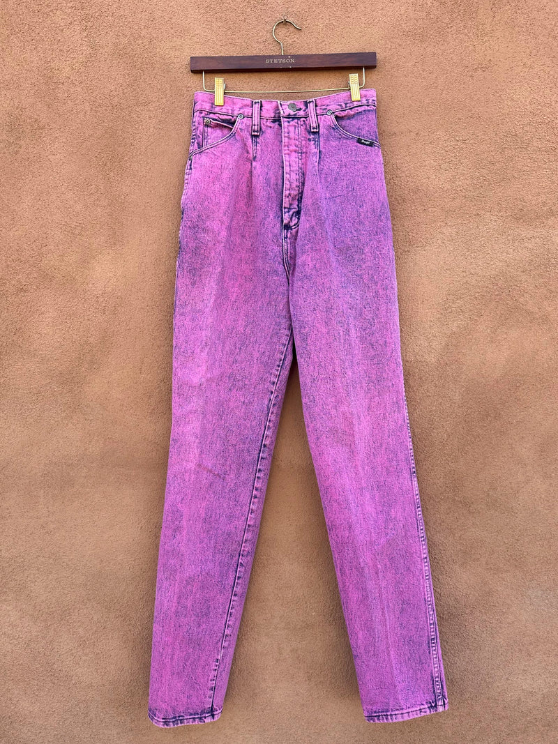 Acid Wash Pink Wrangler Jeans 11/12 x 36