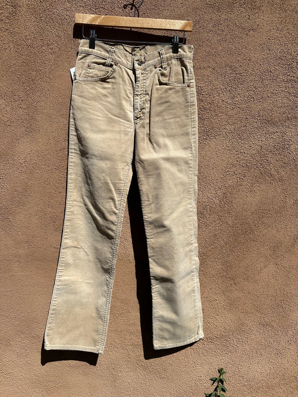 Tan 1970's Levi's Corduroy Slacks 29 x 31