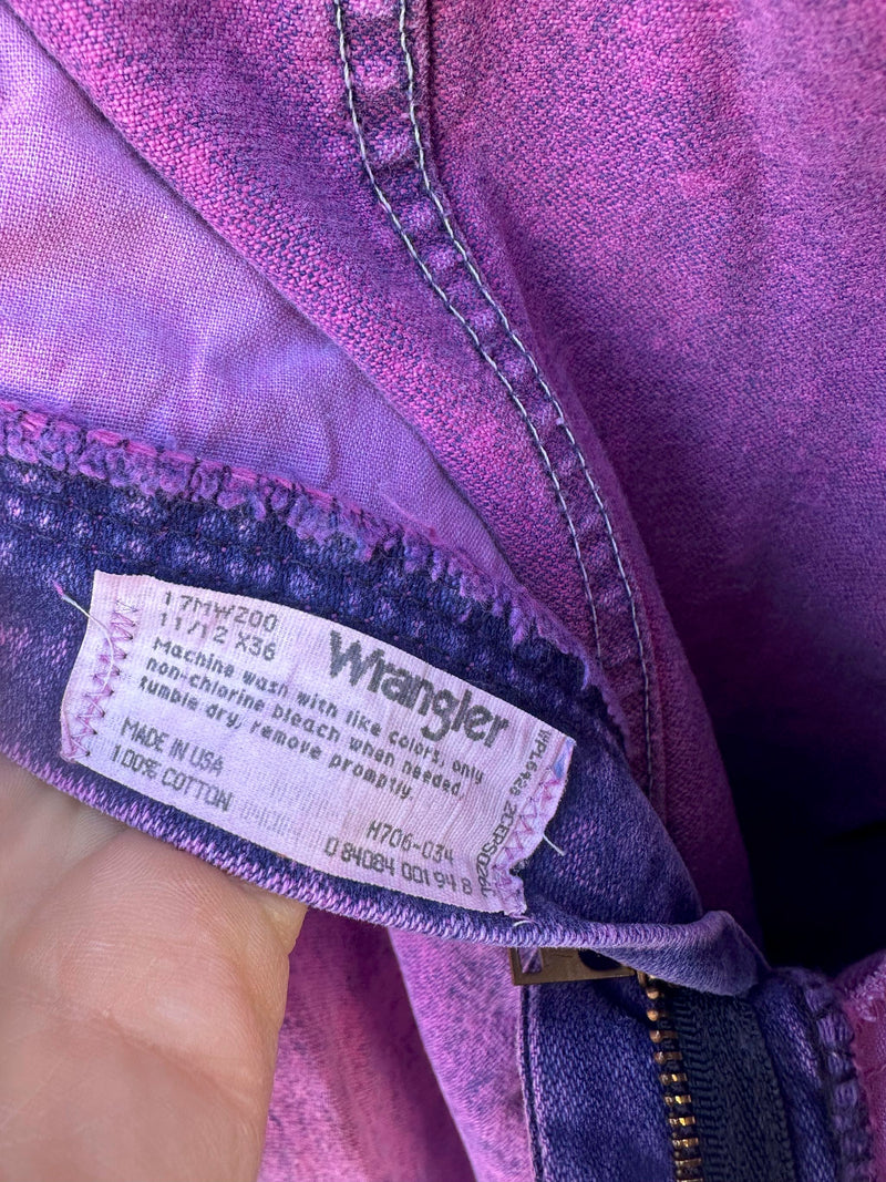 Acid Wash Pink Wrangler Jeans 11/12 x 36