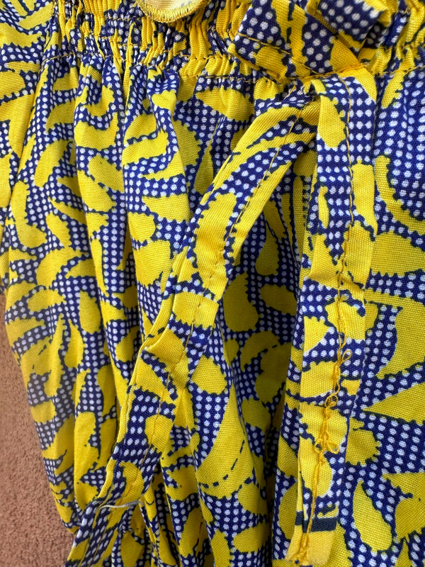 Yellow and Blue Summer Dress