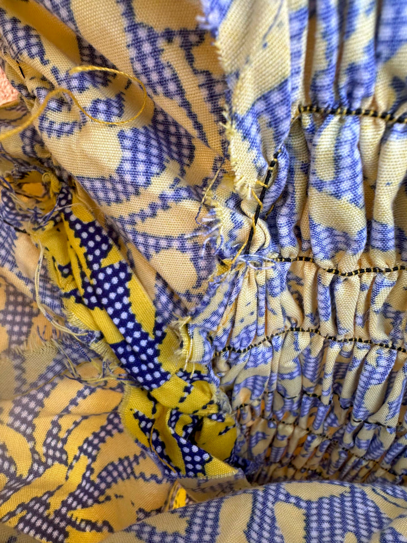Yellow and Blue Summer Dress