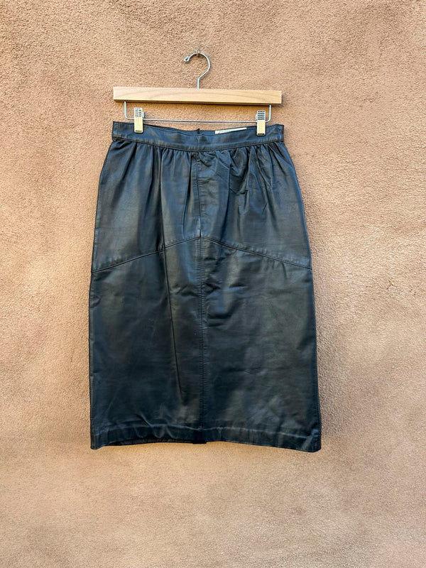 La Vogue Black Leather Skirt, 12