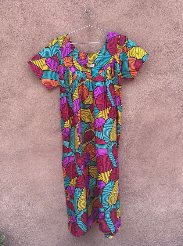 Laddi Colorful Spiral Dress