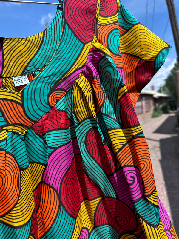 Laddi Colorful Spiral Dress