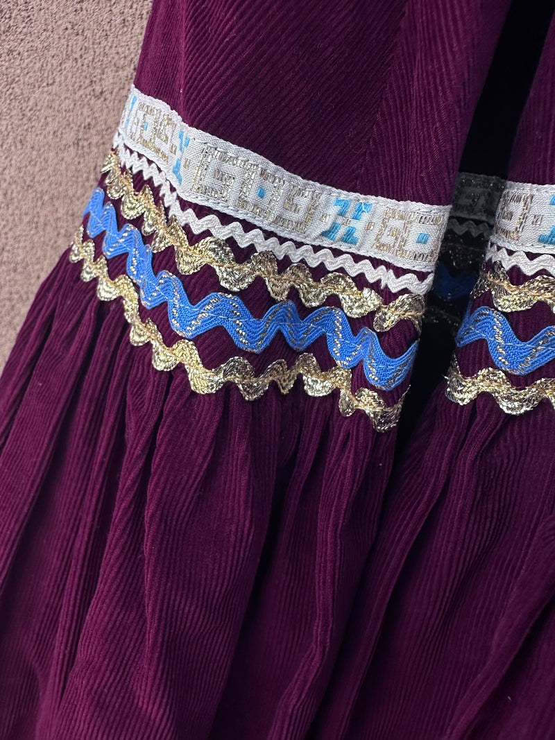 Ganscraft Maroon Fiesta Dress