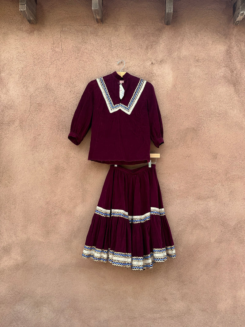 Ganscraft Maroon Fiesta Dress