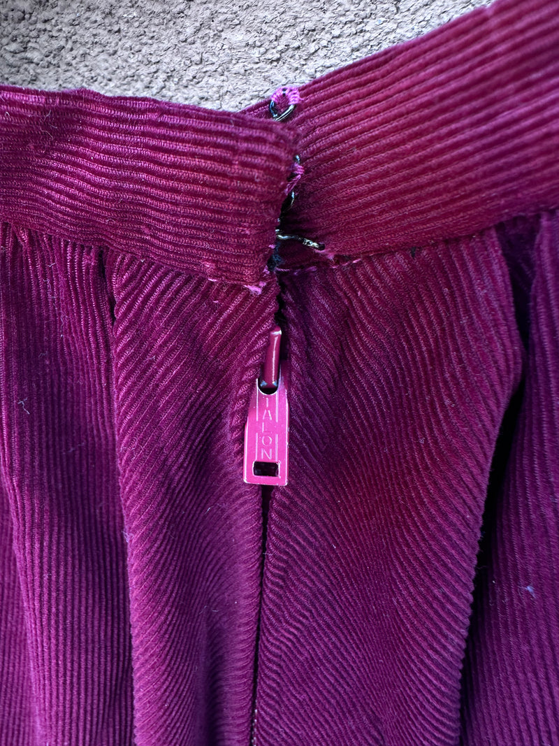 Ganscraft Maroon Fiesta Dress