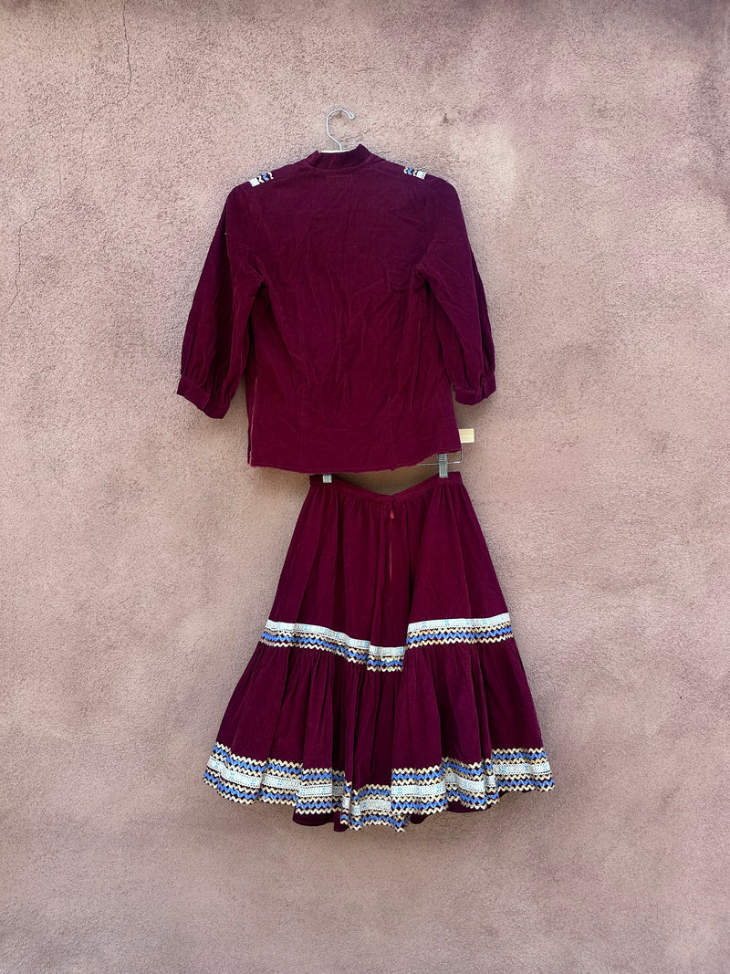 Ganscraft Maroon Fiesta Dress