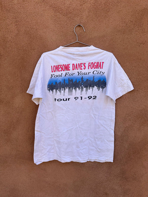 Foghat 1991-1992 Tour T-shirt