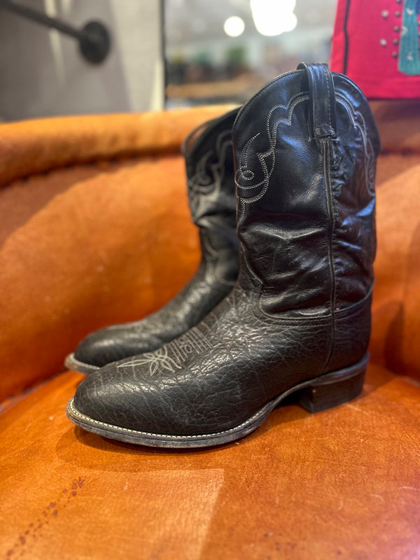 Black Bullhide Tony Lama Boots Men's 10.5EE