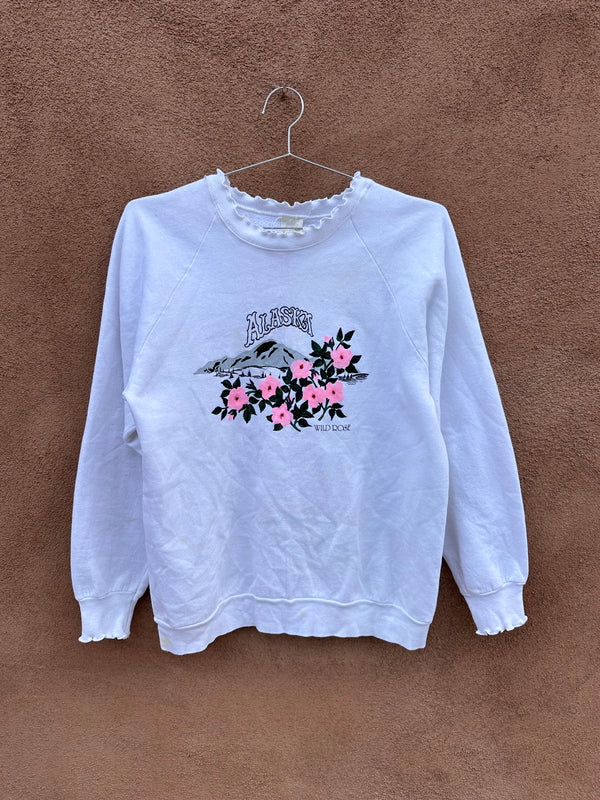 Alaska Wild Rose Sweatshirt - as is