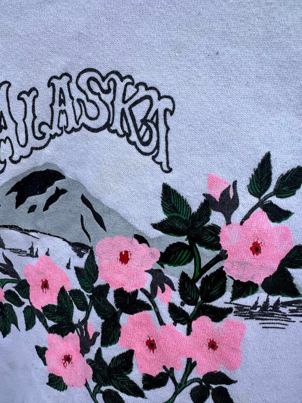 Alaska Wild Rose Sweatshirt - as is