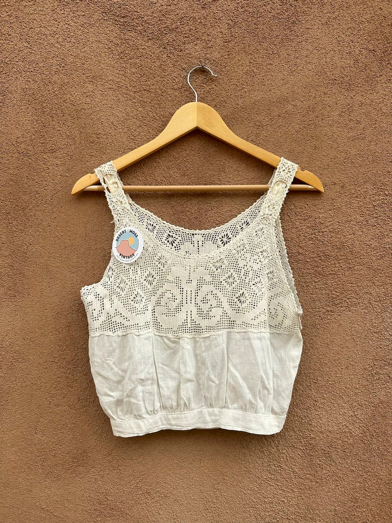 Antique Doily Crochet Top - Handmade