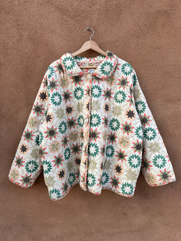 Country Quilt Jacket with Pockets