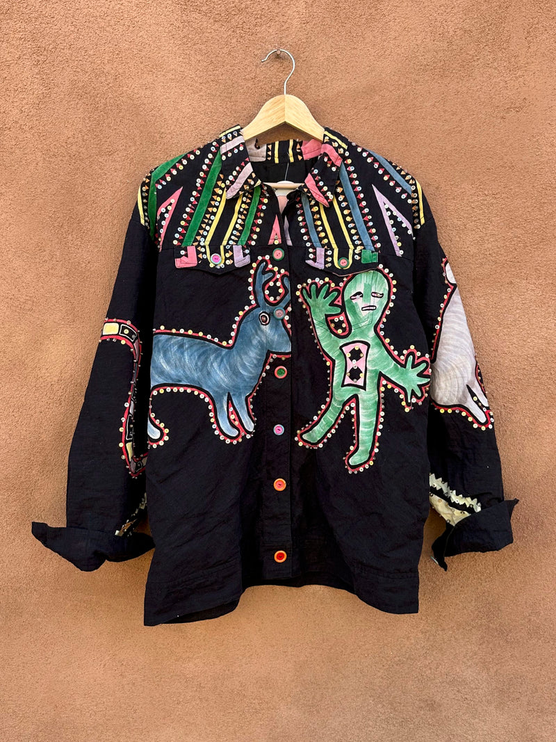 Sequined Deer & Eagle Jacket