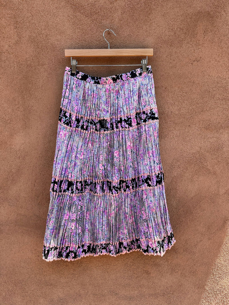 Floral Patio Skirt (Maxi Style with Rik Rak