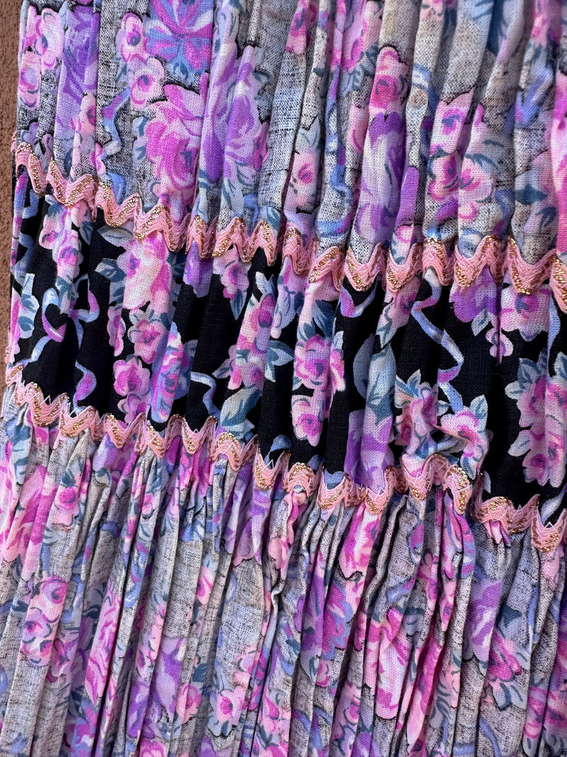 Floral Patio Skirt (Maxi Style with Rik Rak