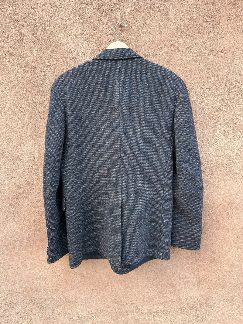 Harris Wool Blue Tweed Blazer - 40L