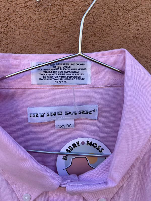 Irvine Park 80's Button Up Pink Shirt