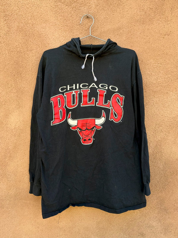 90's Chicago Bulls Hooded Long Sleeve T-shirt, Jostens