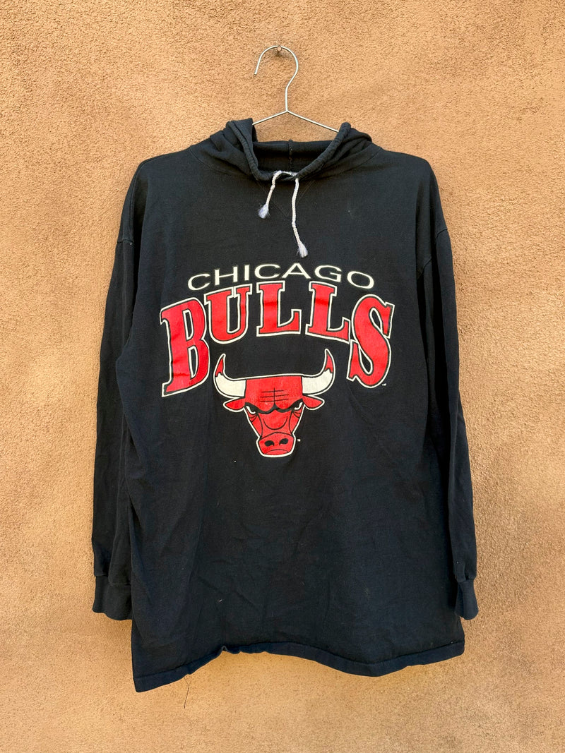 90's Chicago Bulls Hooded Long Sleeve T-shirt, Jostens