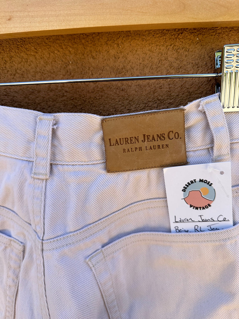 Lauren Jeans Co. Beige RL Jeans Size 4