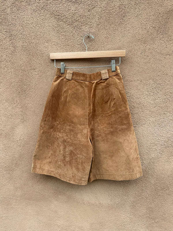 Winlit Brown Suede Shorts - 8