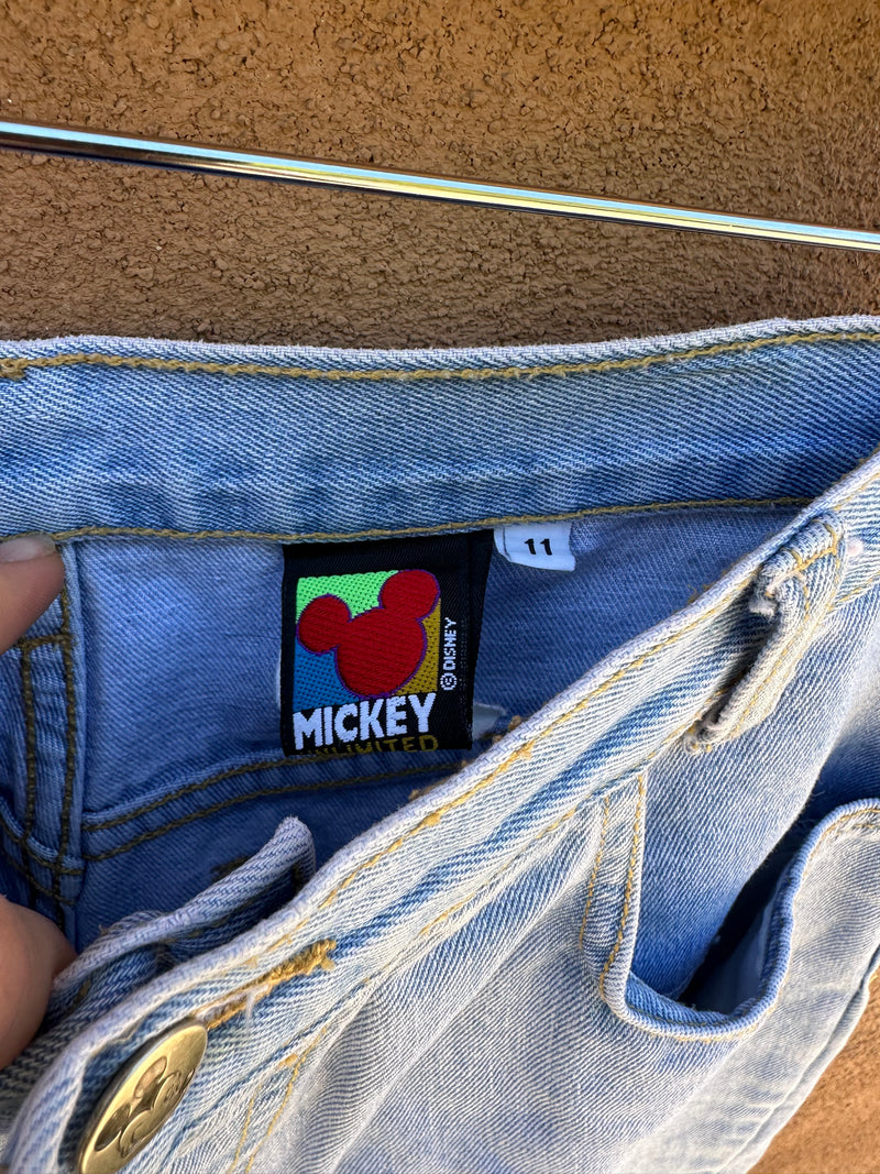 Mickey Mouse Jeans, Size: 11, Waist: 29